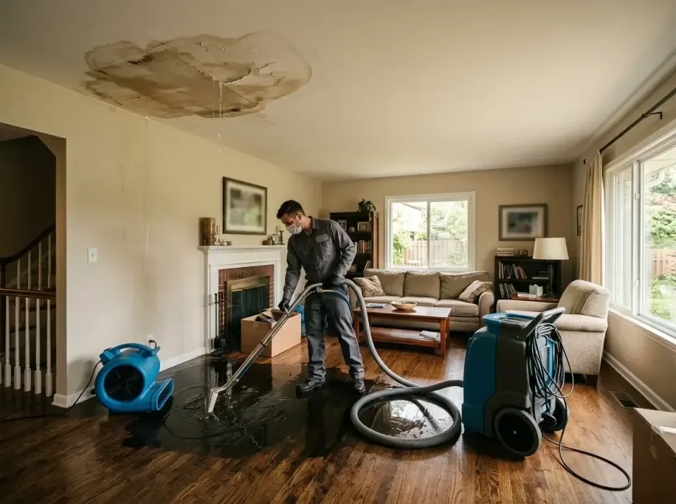 attic-pipe-burst-ceiling-drip-008 — frequently asked questions, Water Damage Restoration & Carpet Care in Baldwyn, MS